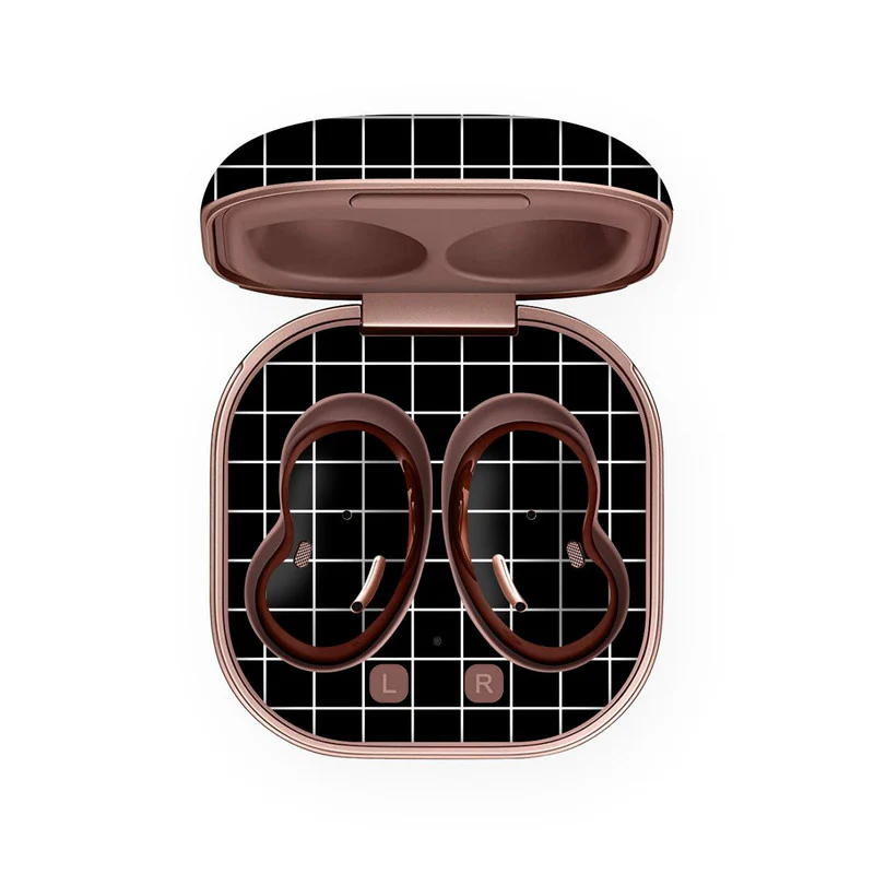 Squares Black Skin For Samsung Buds Live