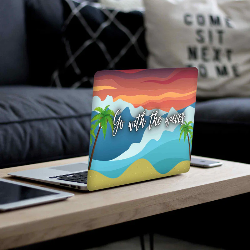 Go With The Waves Laptop Skins - Image 3
