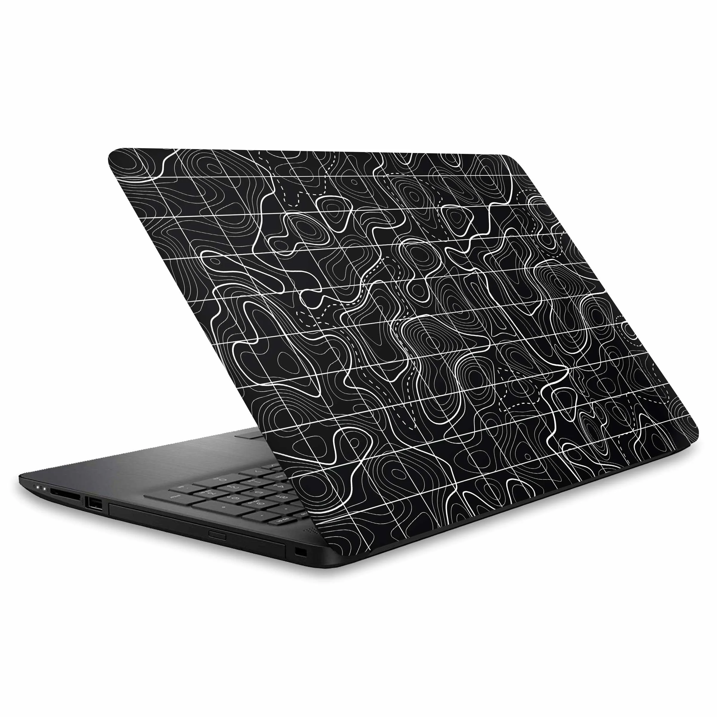 Black Topography Exclusive Laptop Skin