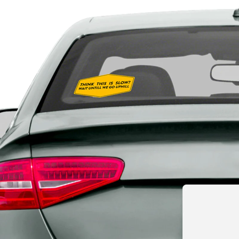 Slow Car Car Sticker