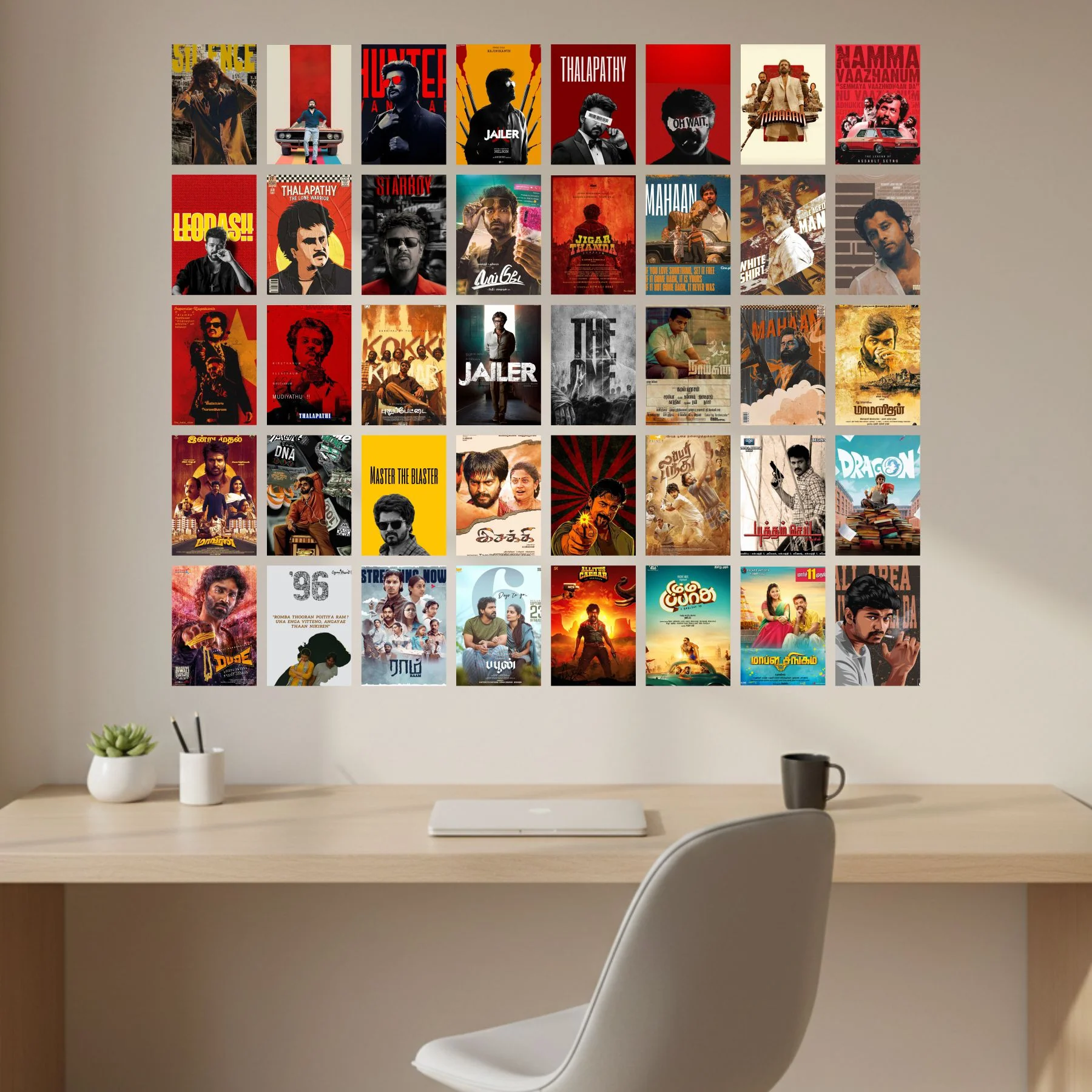Tamil Poster Set Self Adhesive - Set of 40 A5 Size Posters