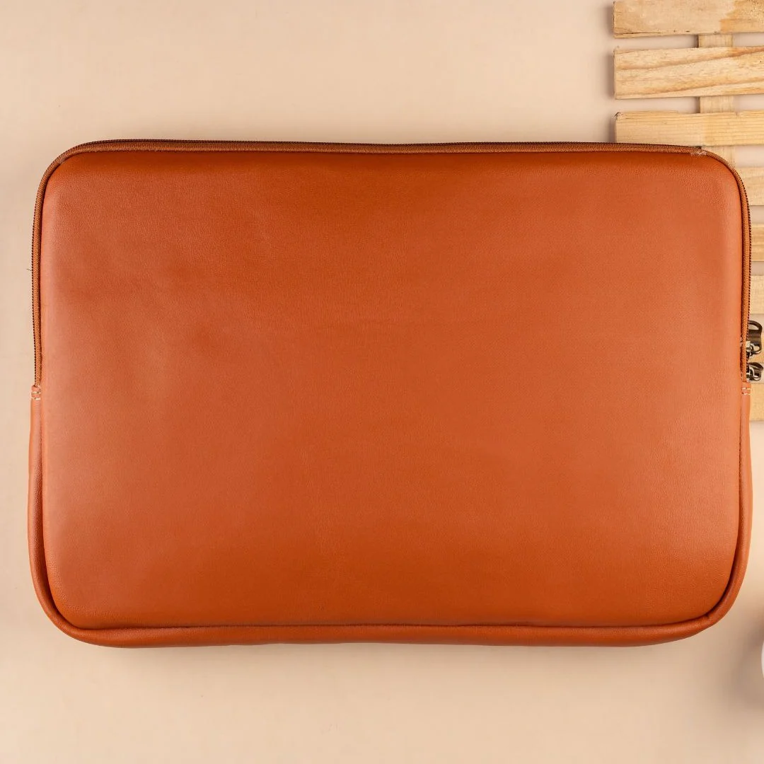 Tan Leather Laptop Sleeve