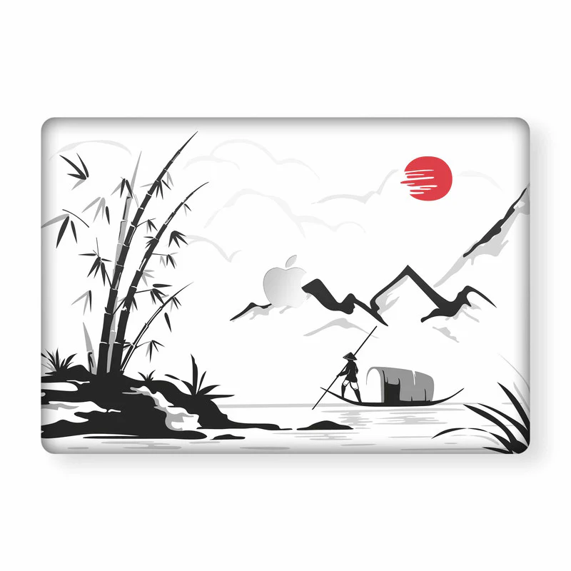 Blossoming Ikigai MacBook Skin