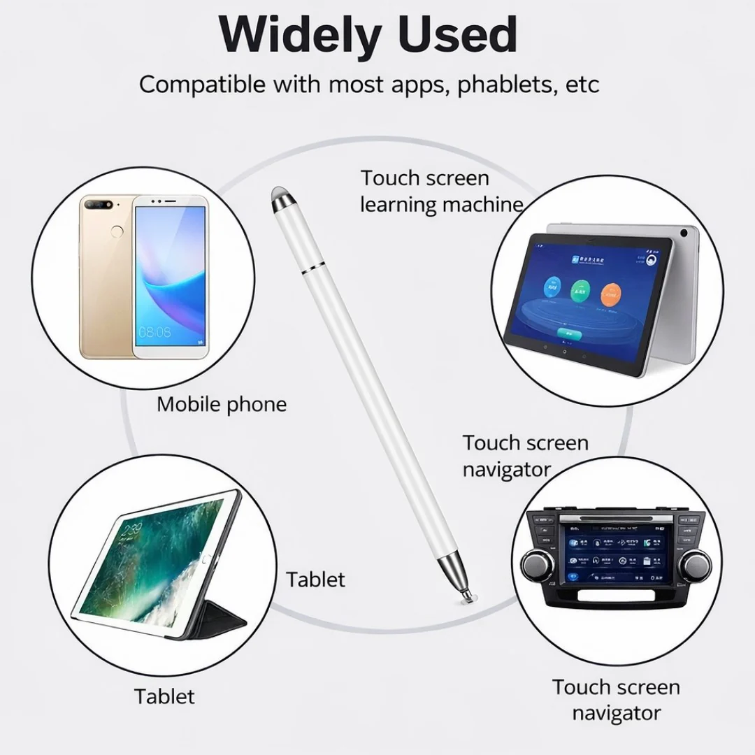 Universal Stylus Pen for All Touchscreen Devices - Rechargeable Fine Tip for Writing & Drawing | Compatible with Android & iOS - Image 3