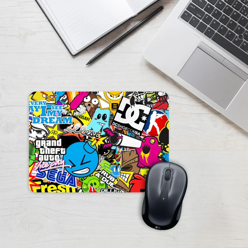 Vice City Stickers Mouse Pad - Image 2
