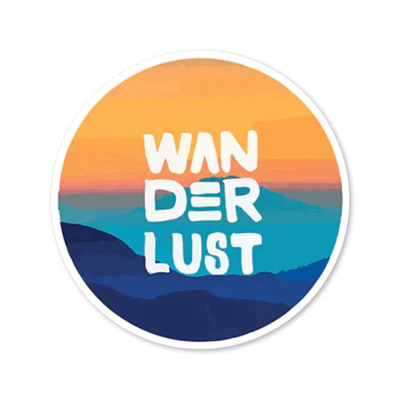 Wanderlust Bike Fuel Tank Decal - Image 2