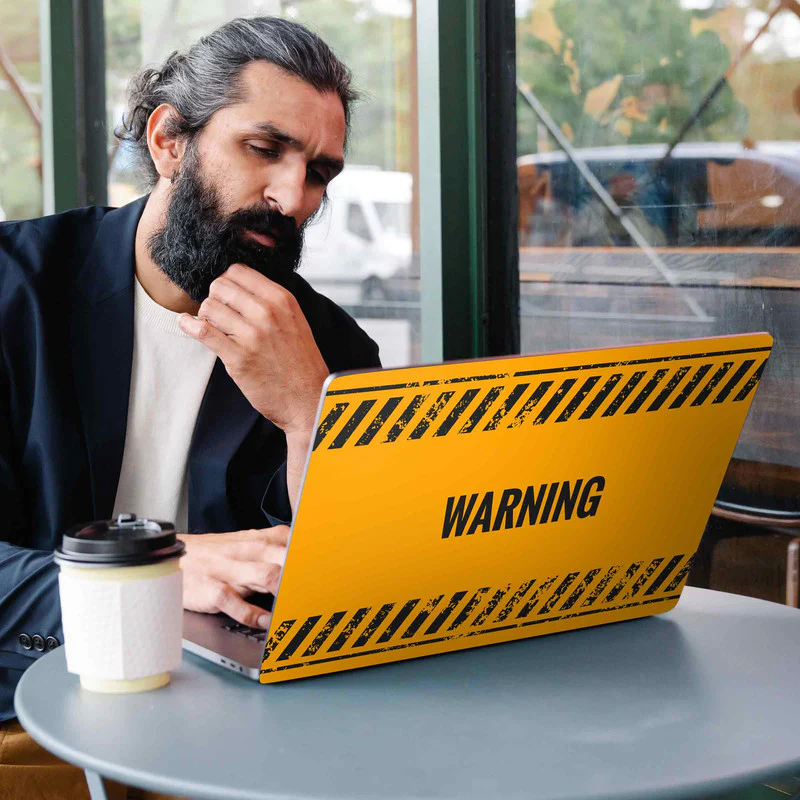 Warning Laptop Skin - Image 2