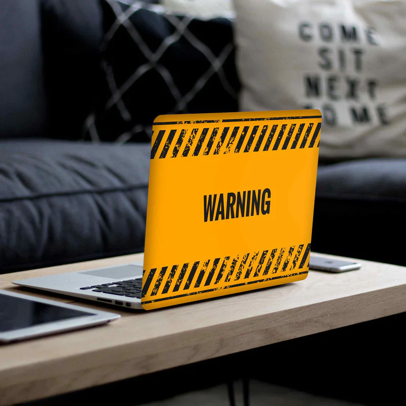 Warning Laptop Skin - Image 3