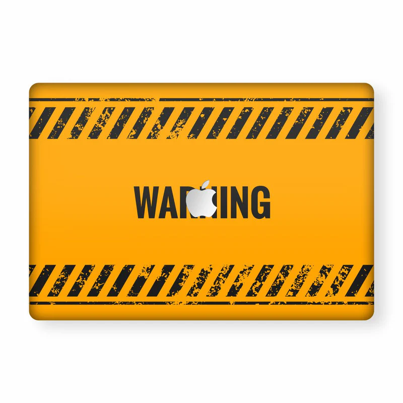 Macbook Warning Laptop Skin