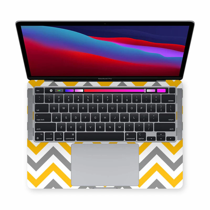 Macbook Wave Stripes 2 Laptop Skins - Image 2
