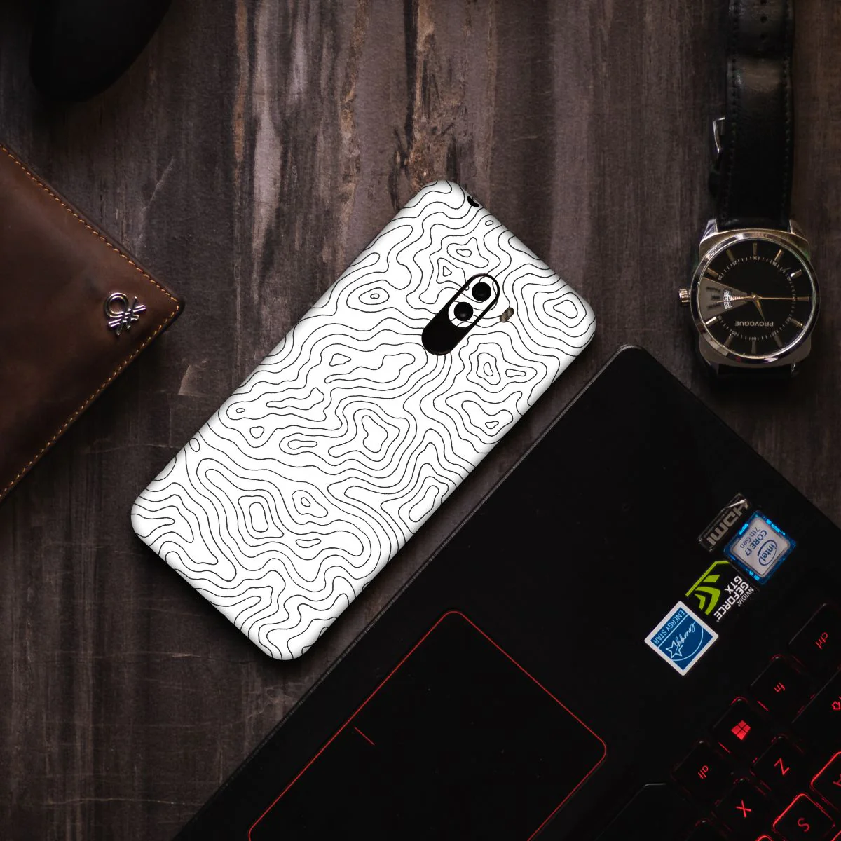 White Colorful Curvature